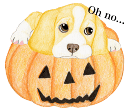 Halloween Beagle Sticker (English) sticker #5941428