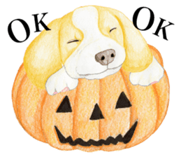 Halloween Beagle Sticker (English) sticker #5941430