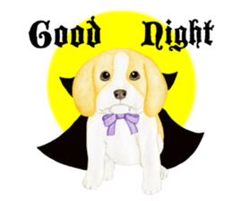 Halloween Beagle Sticker (English) sticker #5941431