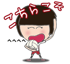 Volleyball love sticker #5941452