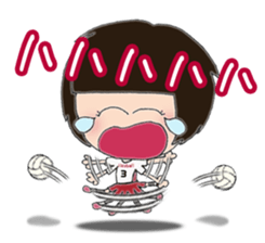 Volleyball love sticker #5941457