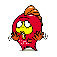 Kinpei whimsical red snapper 1 sticker #5942000