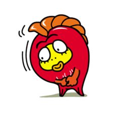 Kinpei whimsical red snapper 1 sticker #5942001