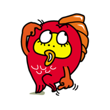 Kinpei whimsical red snapper 1 sticker #5942003