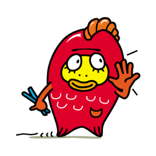Kinpei whimsical red snapper 1 sticker #5942004