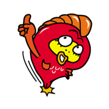 Kinpei whimsical red snapper 1 sticker #5942005