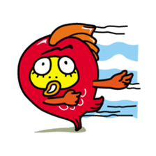 Kinpei whimsical red snapper 1 sticker #5942006