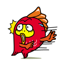 Kinpei whimsical red snapper 1 sticker #5942007