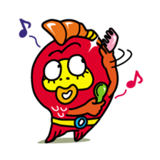 Kinpei whimsical red snapper 1 sticker #5942016