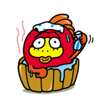 Kinpei whimsical red snapper 1 sticker #5942019