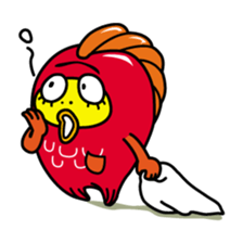Kinpei whimsical red snapper 1 sticker #5942022