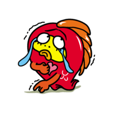 Kinpei whimsical red snapper 1 sticker #5942025