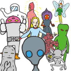 The alien's Sticker