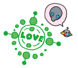 The alien's Sticker sticker #5942214