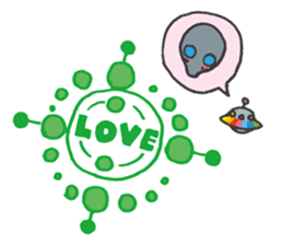 The alien's Sticker sticker #5942214