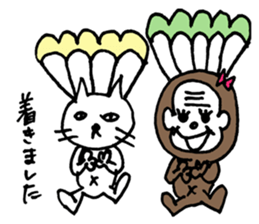 cat&monkey sticker #5942896