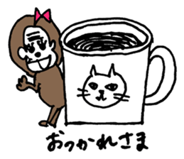 cat&monkey sticker #5942908