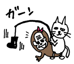cat&monkey sticker #5942916