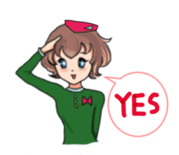 Stewardess Mao & Niu sticker #5943204