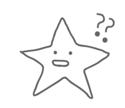 Monotone Stars sticker #5943416