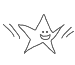 Monotone Stars sticker #5943417