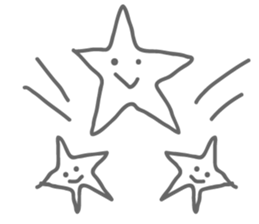 Monotone Stars sticker #5943418