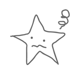 Monotone Stars sticker #5943419