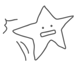 Monotone Stars sticker #5943420
