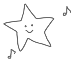 Monotone Stars sticker #5943422
