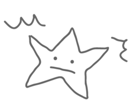 Monotone Stars sticker #5943425