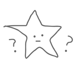 Monotone Stars sticker #5943426