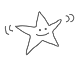 Monotone Stars sticker #5943428