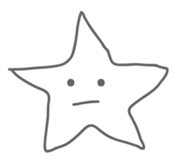 Monotone Stars sticker #5943430
