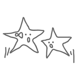 Monotone Stars sticker #5943431