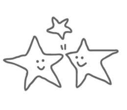 Monotone Stars sticker #5943433