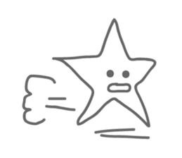 Monotone Stars sticker #5943434