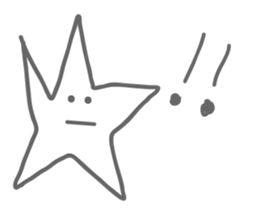 Monotone Stars sticker #5943436