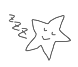Monotone Stars sticker #5943441