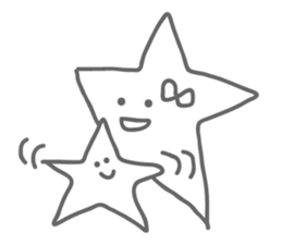 Monotone Stars sticker #5943442