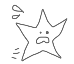 Monotone Stars sticker #5943443