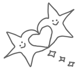 Monotone Stars sticker #5943444