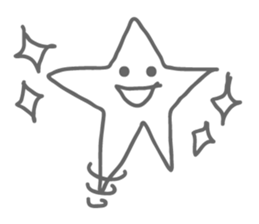 Monotone Stars sticker #5943446