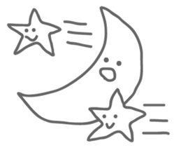 Monotone Stars sticker #5943447