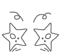Monotone Stars sticker #5943449
