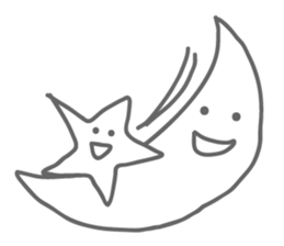 Monotone Stars sticker #5943450