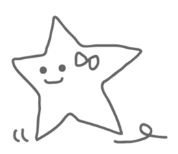 Monotone Stars sticker #5943452