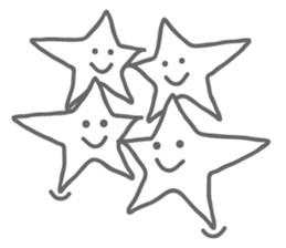 Monotone Stars sticker #5943453