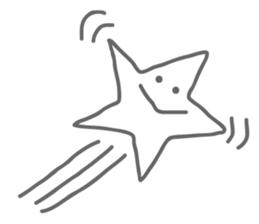 Monotone Stars sticker #5943454