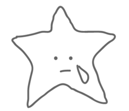 Monotone Stars sticker #5943455