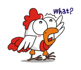 Jamie chicken & Playful duck sticker #5943858